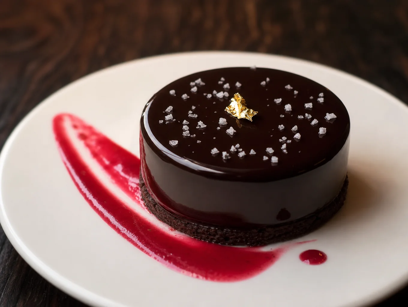 Decadent dark chocolate and hazelnut dessert flight