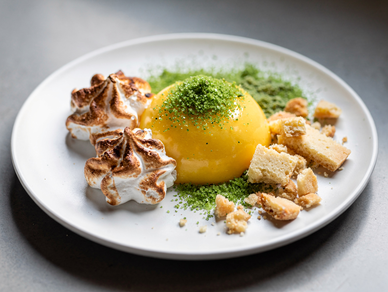 Light citrus mascarpone dessert with candied zest